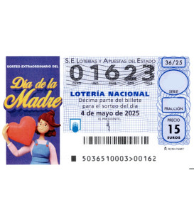 Sorteo Día de la Madre domingo 4 de Mayo de 2025