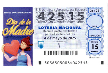 Sorteo Día de la Madre domingo 4 de Mayo de 2025