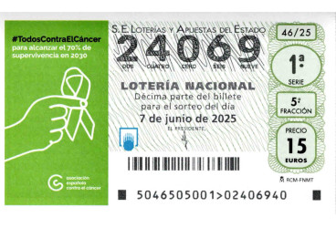 Sorteo A.E.Contra el Cáncer 7 de Junio de 2025