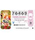Sorteo Extraordinario de Vacaciones 2025