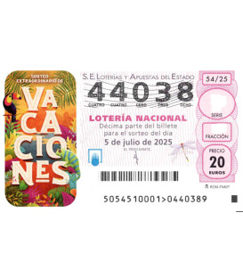 Sorteo Extraordinario de Vacaciones 2025