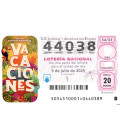 Sorteo Extraordinario de Vacaciones 2025