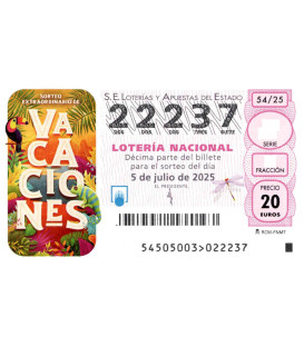 Sorteo Extraordinario de Vacaciones 2025