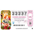 Sorteo Extraordinario de Vacaciones 2025