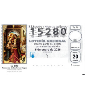 Sorteo Loter&iacute;a del Ni&ntilde;o 2026