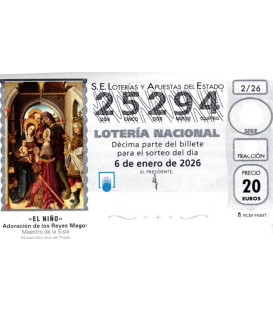 Sorteo Loter&iacute;a del Ni&ntilde;o 2026