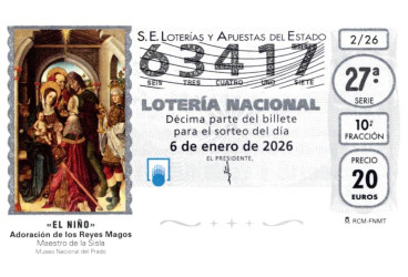 Sorteo Loter&iacute;a del Ni&ntilde;o 2026