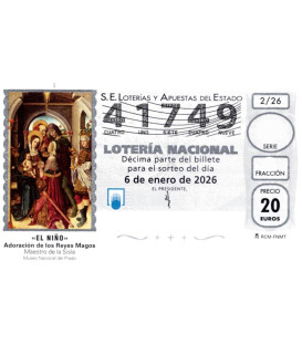 Sorteo Loter&iacute;a del Ni&ntilde;o 2026