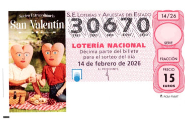 Sorteo de San Valent&iacute;n 2026