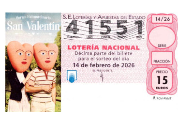 Sorteo de San Valent&iacute;n 2026
