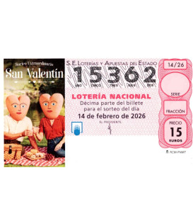 Sorteo de San Valent&iacute;n 2026