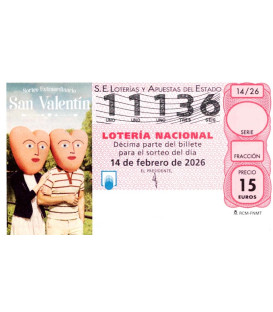 Sorteo de San Valent&iacute;n 2026