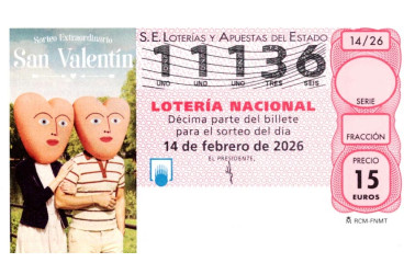 Sorteo de San Valent&iacute;n 2026