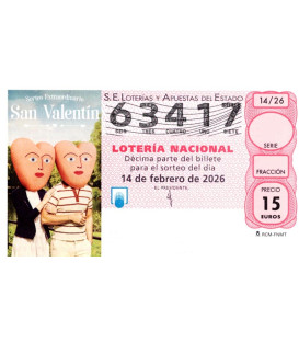Sorteo de San Valent&iacute;n 2026