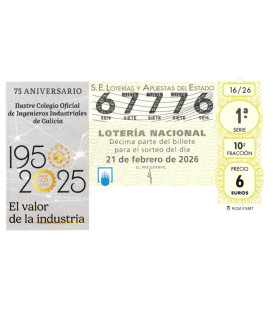 Sorteo S&aacute;bado 21 de Febrero de 2026